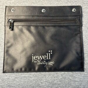 Jewell By Thirty One Zipper Pouch Pocket City Charcoal Organize Purse Snap